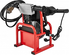 Нагреватель и торцеватель в боксе гидравлического стыкового сварочного аппарата для пнд труб Gas Fusion Red-250