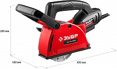 Размеры штробореза Зубр Мастер ЗШ-30-1200 Т Размеры штробореза Зубр Мастер ЗШ-30-1200 Т