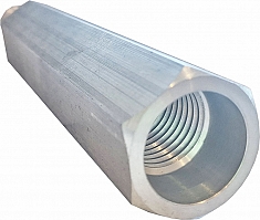 Шестигранные алюминиевые удлинители для алмазной коронки Kern 1 1/4 UNC, 200 мм Шестигранные алюминиевые удлинители для алмазной коронки Kern 1 1/4 UNC, 200 мм